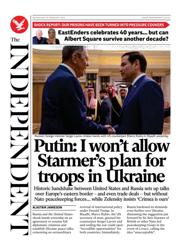 The Independent front page for 19 February 2025