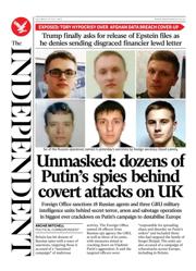 The Independent front page for 19 July 2025