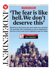 The Independent front page for 20 July 2025