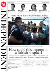 The Independent (UK) Newspaper Front Page for 21 June 2018