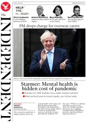 The Independent (UK) Newspaper Front Page for 22 May 2020