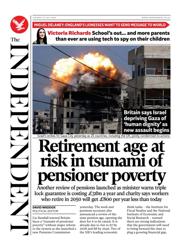 The Independent front page for 22 July 2025