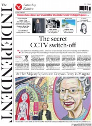 The Independent (UK) Newspaper Front Page for 23 May 2015