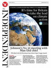 The Independent (UK) Newspaper Front Page for 24 April 2021