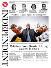 The Independent (UK) Newspaper Front Page for 24 July 2020