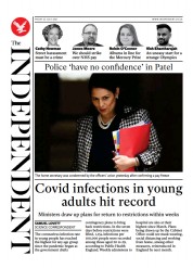 The Independent (UK) Newspaper Front Page for 24 July 2021