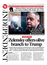 The Independent front page for 25 February 2025