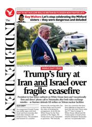 The Independent front page for 25 June 2025