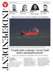 The Independent (UK) Newspaper Front Page for 26 October 2020