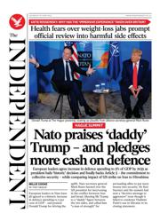 The Independent front page for 26 June 2025