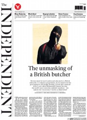 The Independent (UK) Newspaper Front Page for 27 February 2015