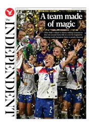 The Independent front page for 28 July 2025