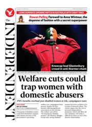 The Independent front page for 29 June 2025