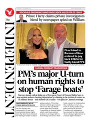 The Independent front page for 2 October 2025