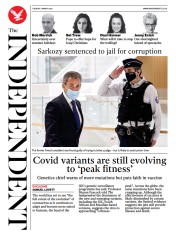 The Independent (UK) Newspaper Front Page for 2 March 2021