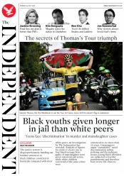 The Independent (UK) Newspaper Front Page for 30 July 2018