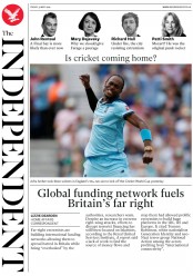 The Independent (UK) Newspaper Front Page for 31 May 2019