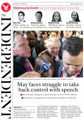 The Independent (UK) Newspaper Front Page for 3 October 2018