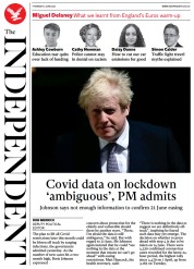 The Independent (UK) Newspaper Front Page for 3 June 2021