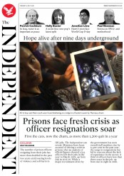 The Independent (UK) Newspaper Front Page for 3 July 2018