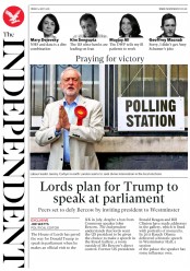 The Independent (UK) Newspaper Front Page for 4 May 2018