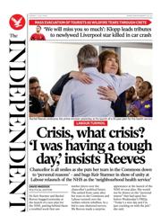 The Independent front page for 4 July 2025