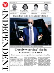 The Independent (UK) Newspaper Front Page for 4 September 2020