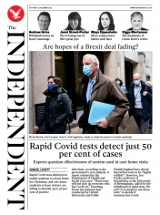 The Independent (UK) Newspaper Front Page for 5 December 2020