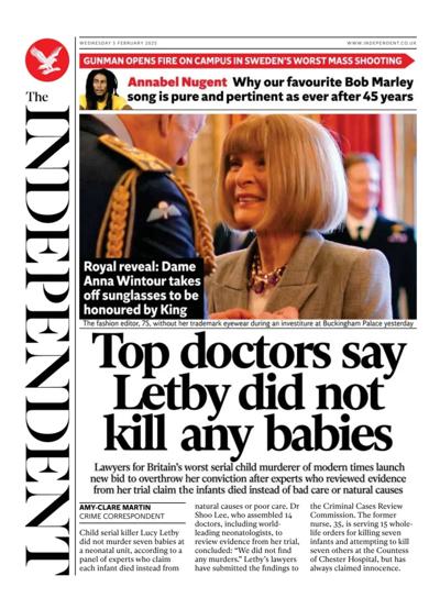 The Independent Newspaper Front Page (UK) for 5 February 2025