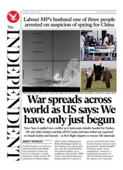 The Independent front page for 5 March 2026
