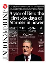 The Independent front page for 5 July 2025