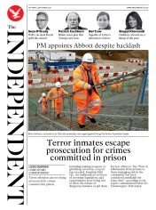 The Independent (UK) Newspaper Front Page for 5 September 2020