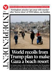 The Independent front page for 6 February 2025