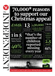 The Independent front page for 7 December 2025