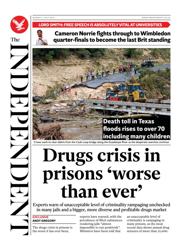 The Independent front page for 7 July 2025