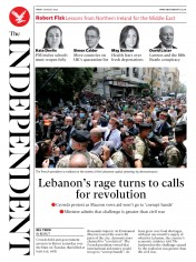 The Independent (UK) Newspaper Front Page for 7 August 2020