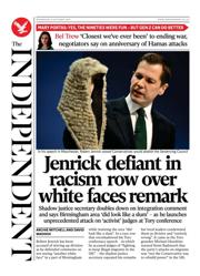 The Independent front page for 8 October 2025
