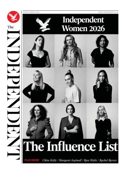 The Independent Newspaper Front Page (UK) for 8 March 2026