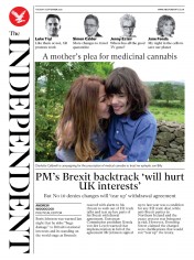 The Independent (UK) Newspaper Front Page for 8 September 2020