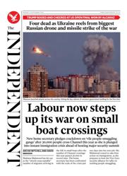 The Independent front page for 8 September 2025
