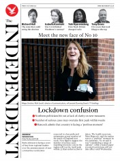 The Independent (UK) Newspaper Front Page for 9 October 2020