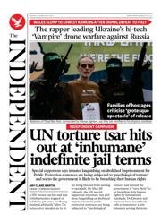 The Independent front page for 9 February 2025