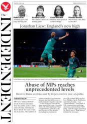 The Independent (UK) Newspaper Front Page for 9 May 2019