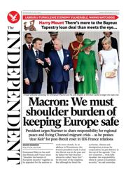 The Independent front page for 9 July 2025