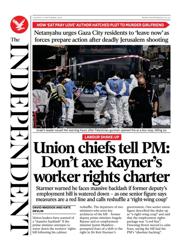The Independent front page for 9 September 2025