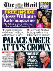 The Mail on Sunday (UK) Newspaper Front Page for 15 November 2020