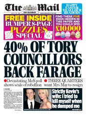 The Mail on Sunday (UK) Newspaper Front Page for 21 April 2019