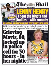 The Mail on Sunday (UK) Newspaper Front Page for 22 September 2019