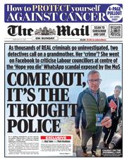 The Mail on Sunday front page for 23 February 2025