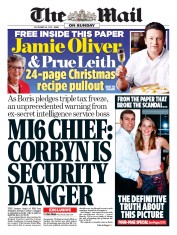 The Mail on Sunday (UK) Newspaper Front Page for 24 November 2019